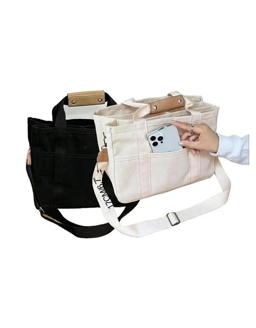 Load image into Gallery viewer, Large Capacity with Removable Bottom Canvas Tote Bag
